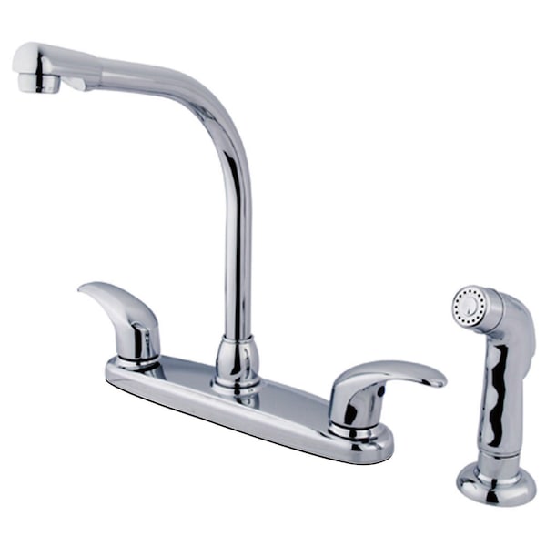 8" Centerset Kitchen Faucet, Chrome
